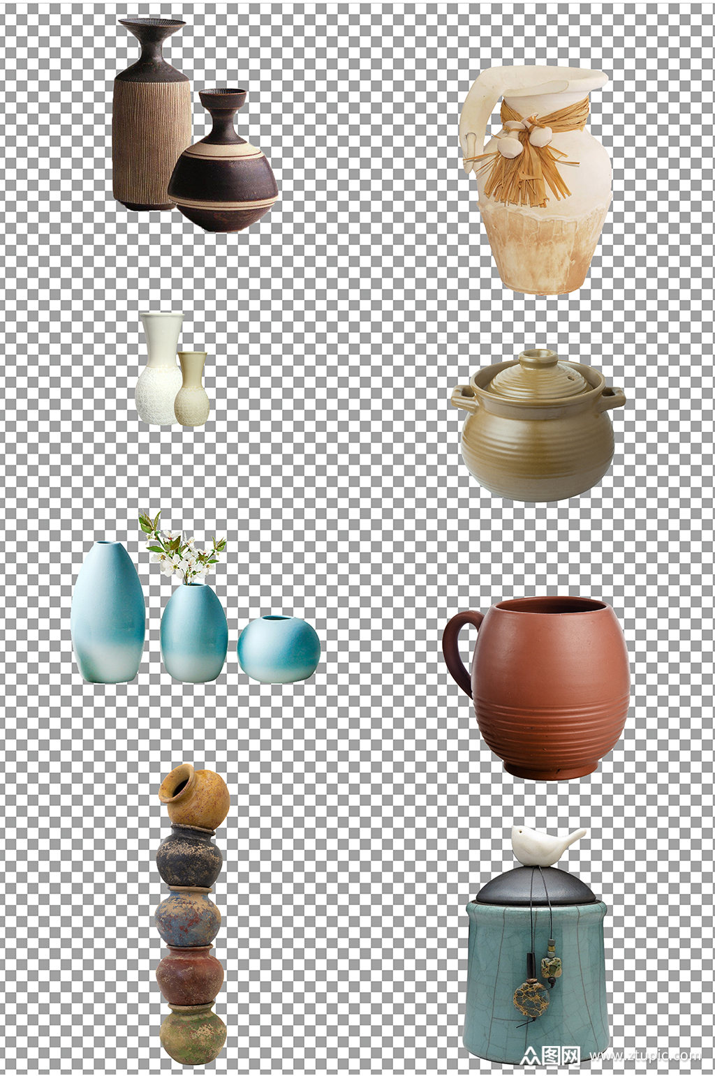陶器陶罐免扣素材