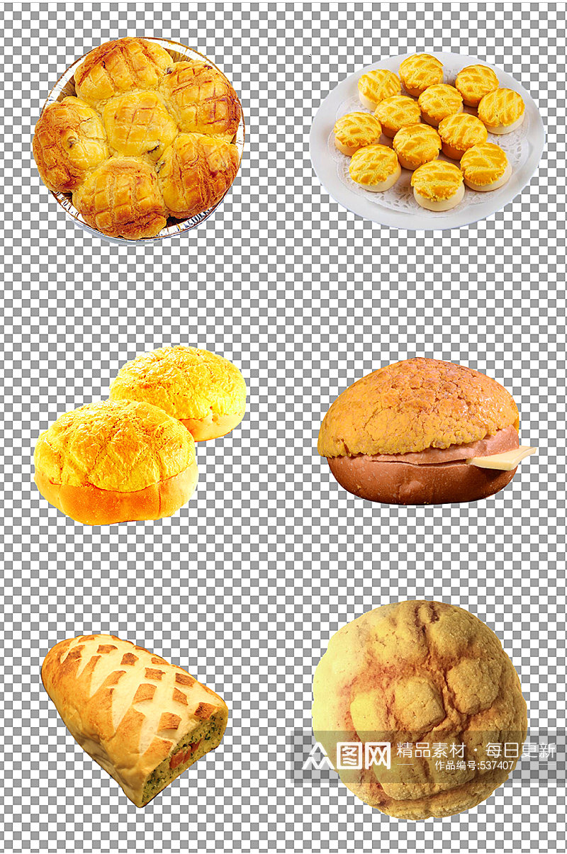 香甜菠萝包图片素材素材