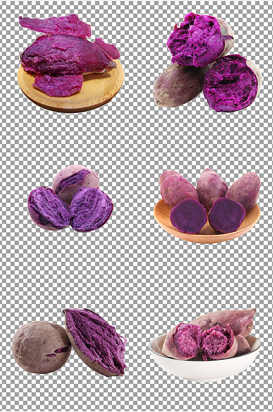 紫薯粗粮地瓜素材