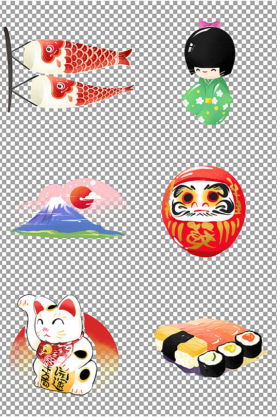 卡通日本插画图片-众图网