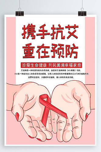 预防艾滋宣传海报