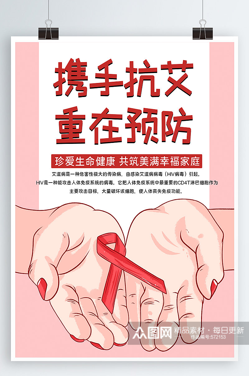 预防艾滋宣传海报素材