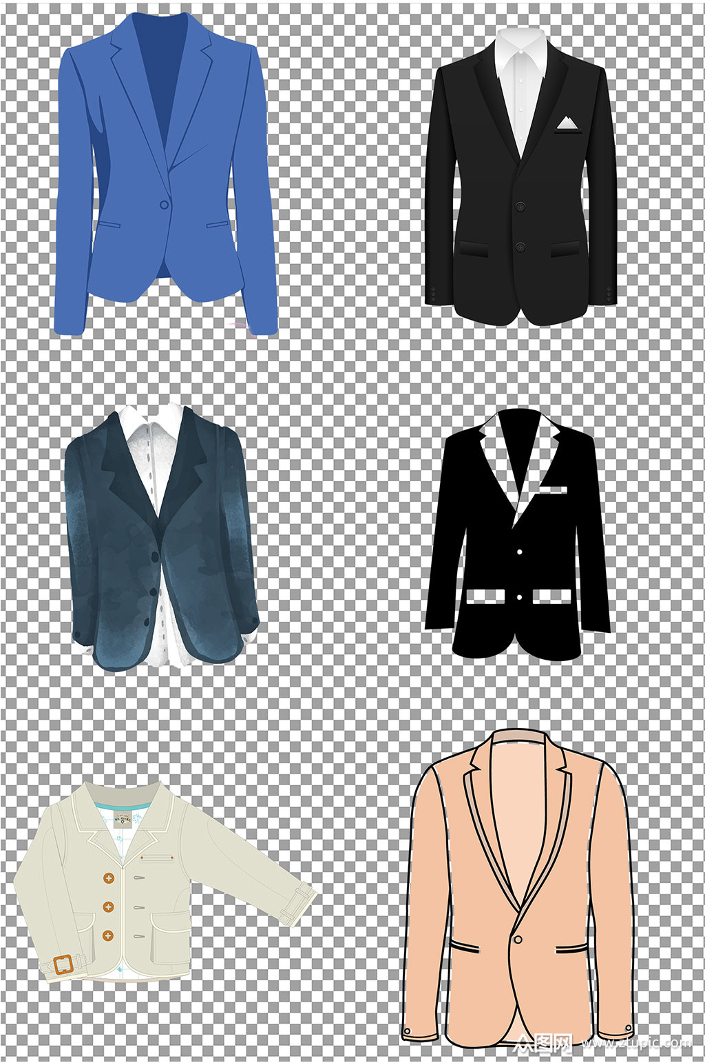 众图网独家提供女士西装服装衣服素材素材免费下载,本作品是由一房