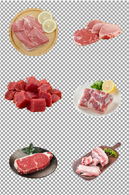 新鲜肉食猪肉素材