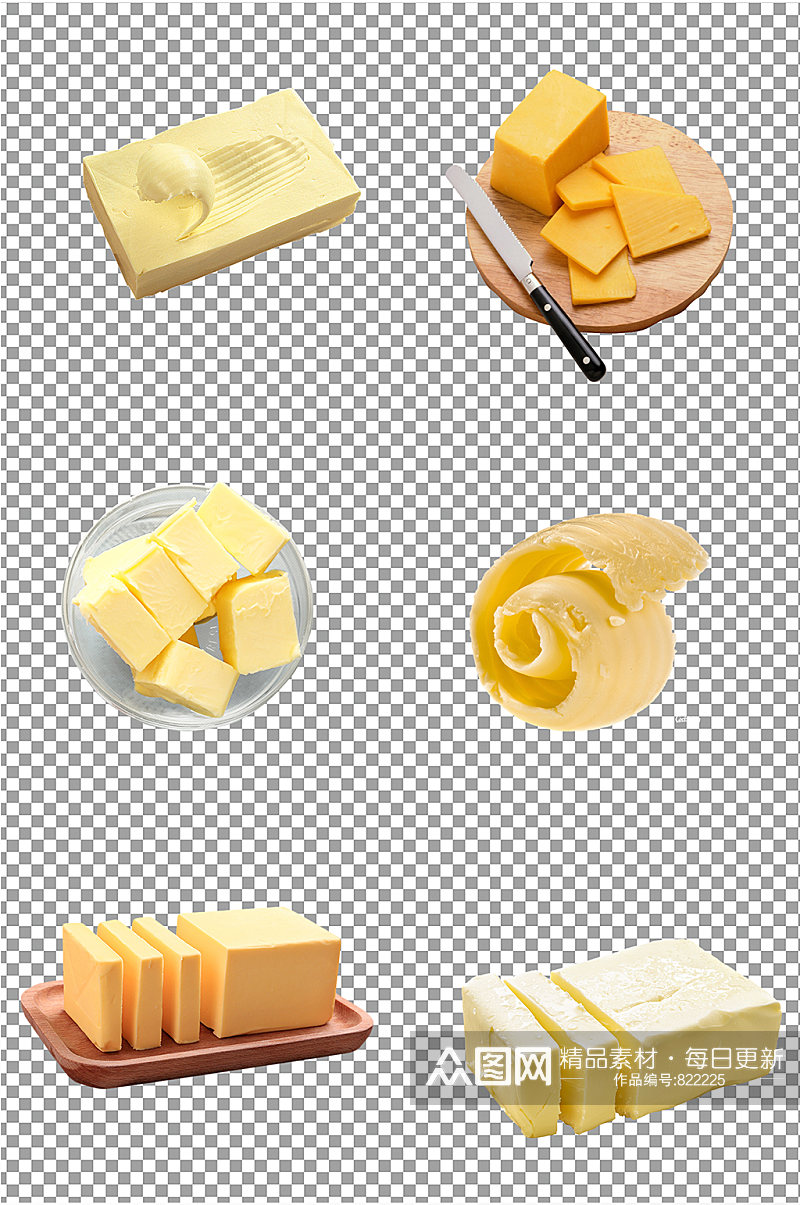 黄油奶酪免扣素材素材