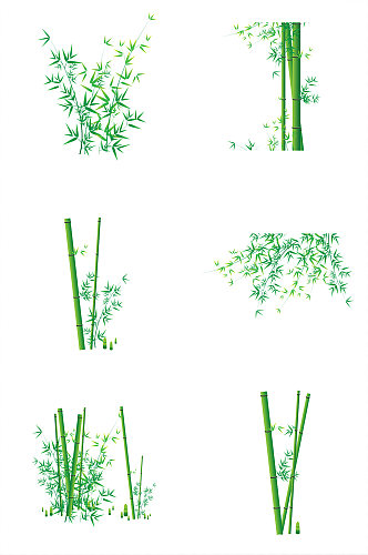 绿色竹子免扣素材