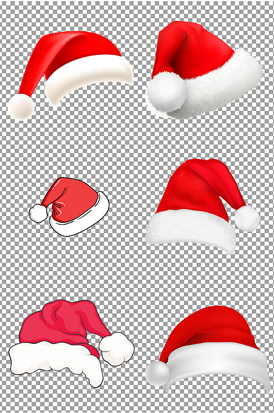 红色圣诞帽子素材