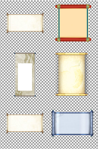中式卷轴图片素材
