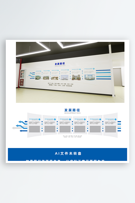 發(fā)展路徑圖文文化墻