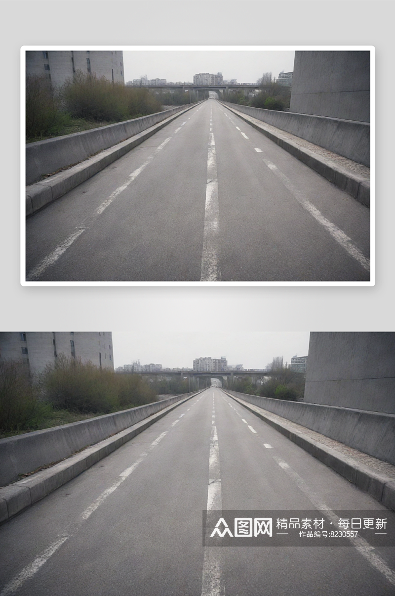 街道照片中现实城市建筑的灰色调呈现素材