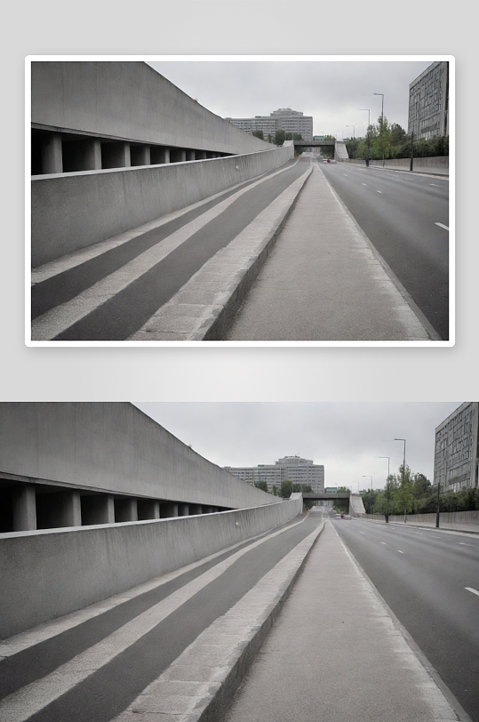 城市交通元素在街道照片中的展现