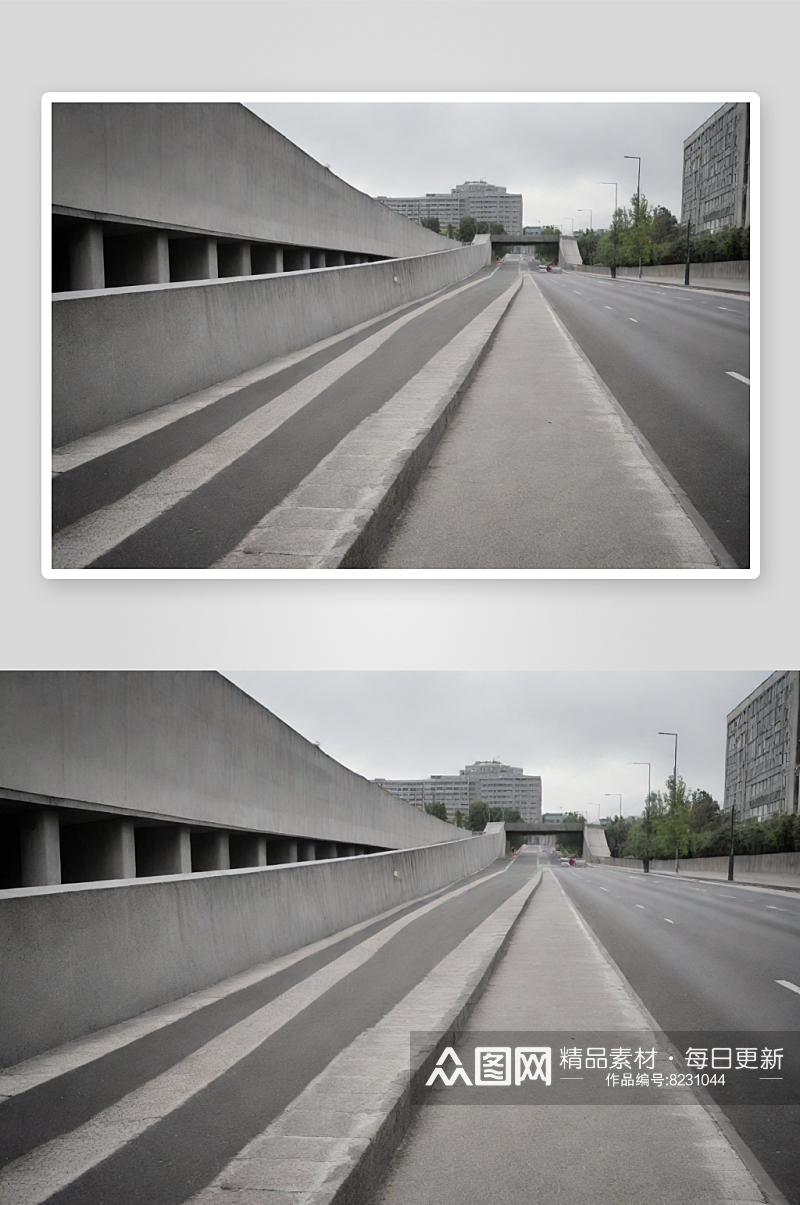 城市交通元素在街道照片中的展现素材