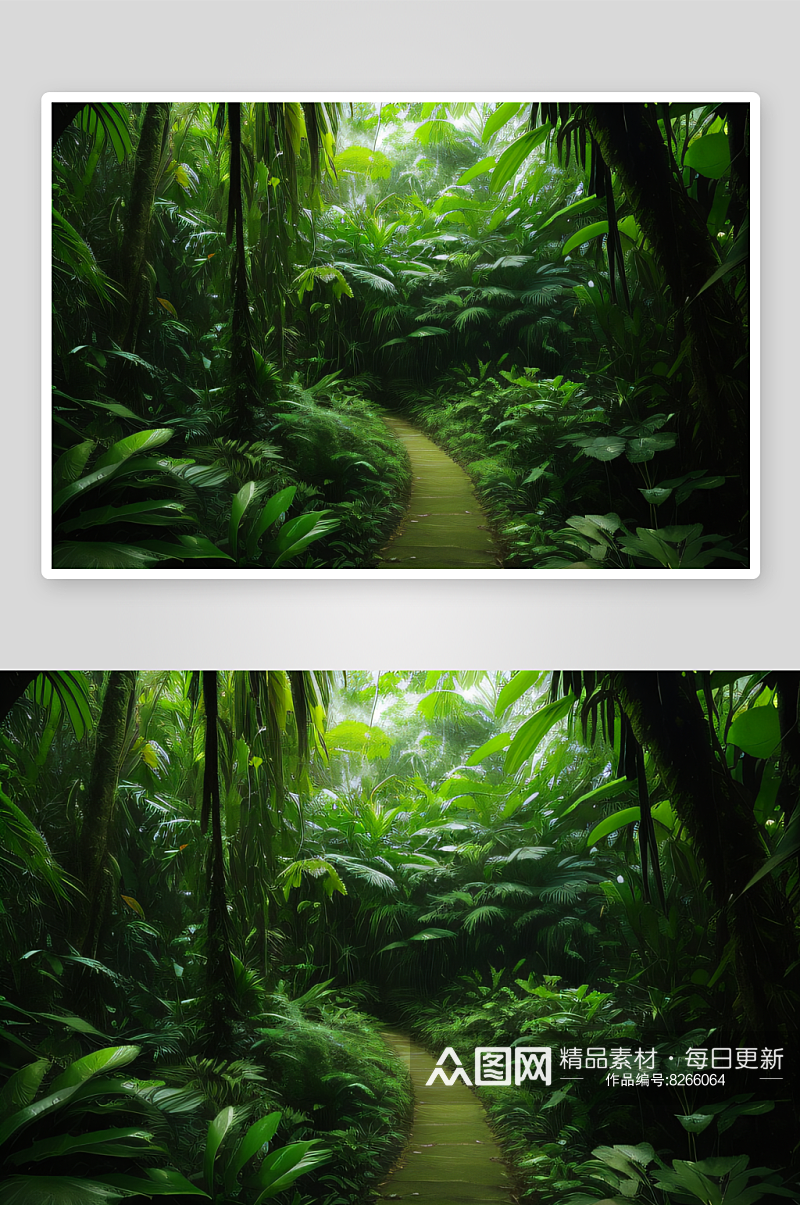 迷人的热带雨林生物多样性的奇观素材
