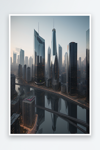 城市天际线的变革摩天大楼塑造的进步之景