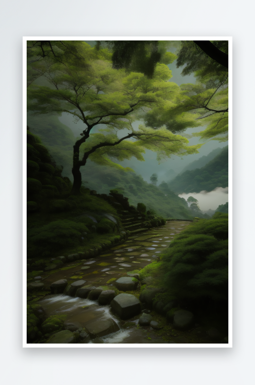 生机勃勃的武夷山茶叶的茂盛与青翠素材