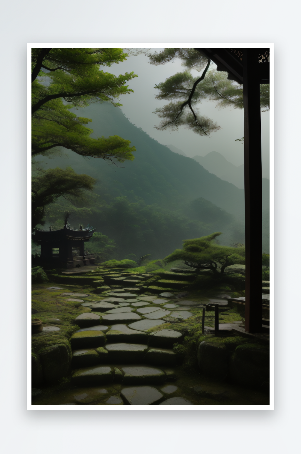 生机勃勃的武夷山茶叶的茂盛与青翠素材