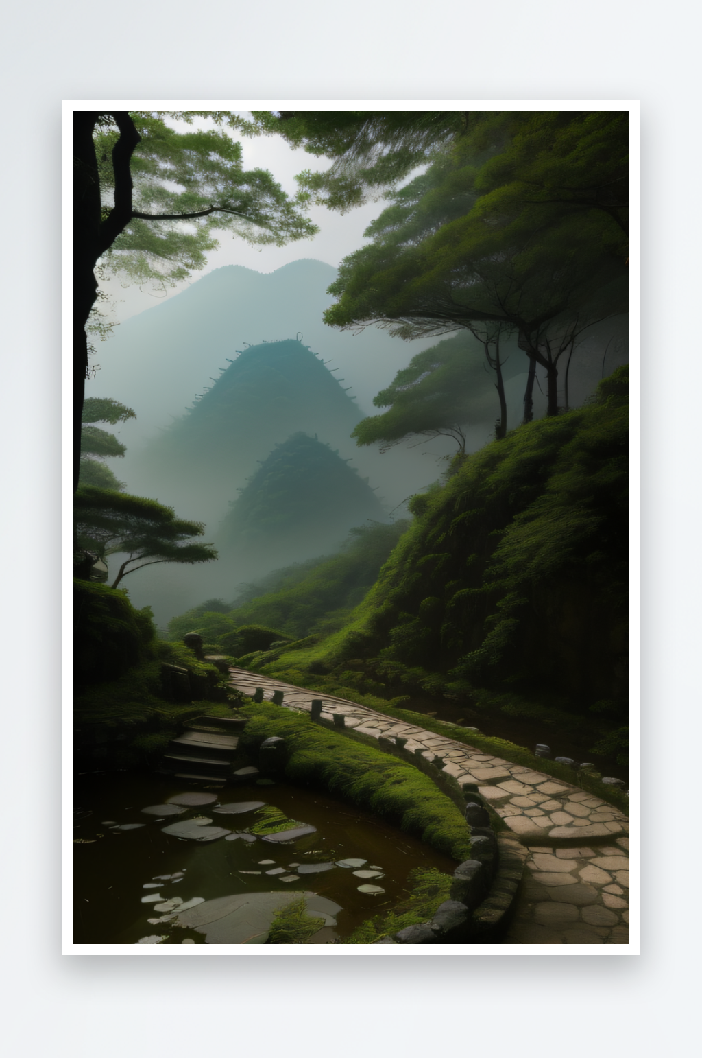 生机勃勃的武夷山茶叶的茂盛与青翠素材