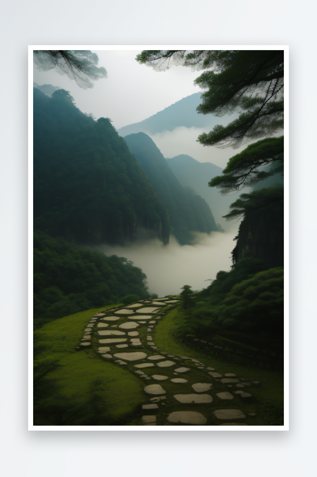 生机勃勃的武夷山茶叶的茂盛与青翠素材