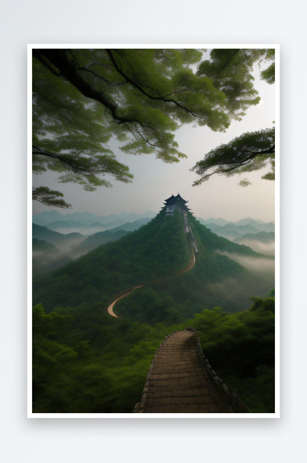生机勃勃的武夷山茶叶的茂盛与青翠素材