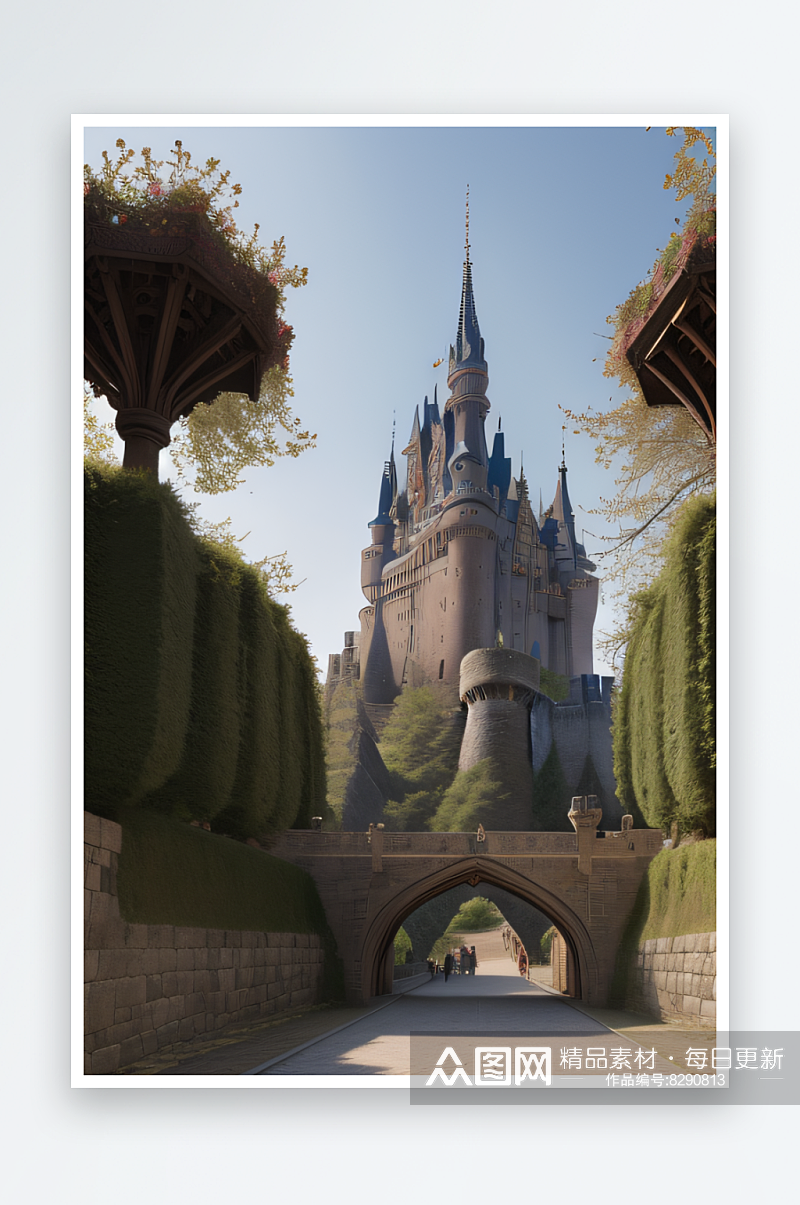 历史和辉煌探索这座宏伟的城堡素材