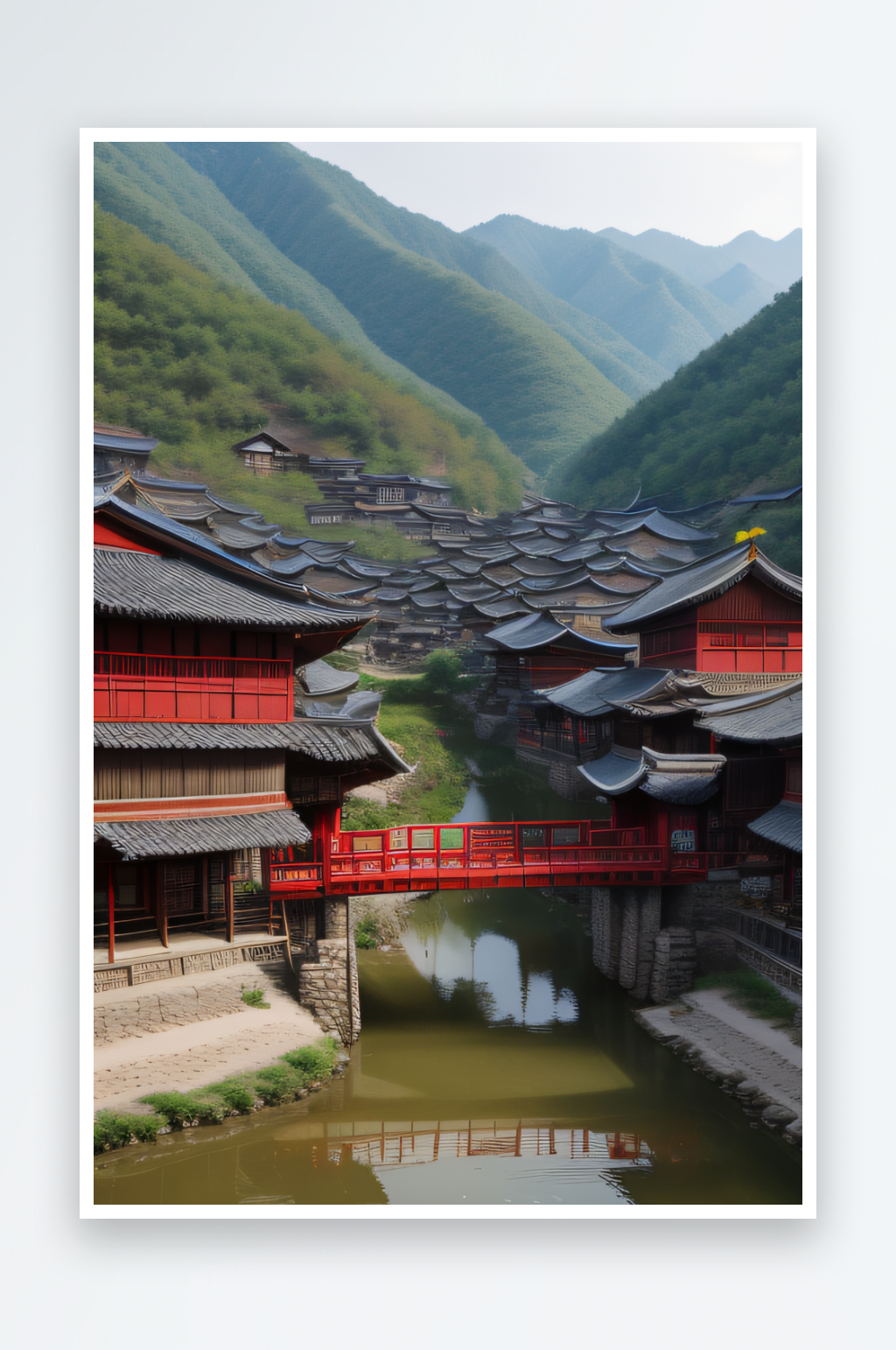 苗寨的文化绿洲与活力展示素材