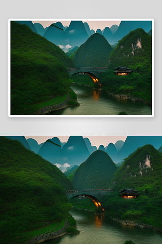 桂林山水甲天下的自然奇观
