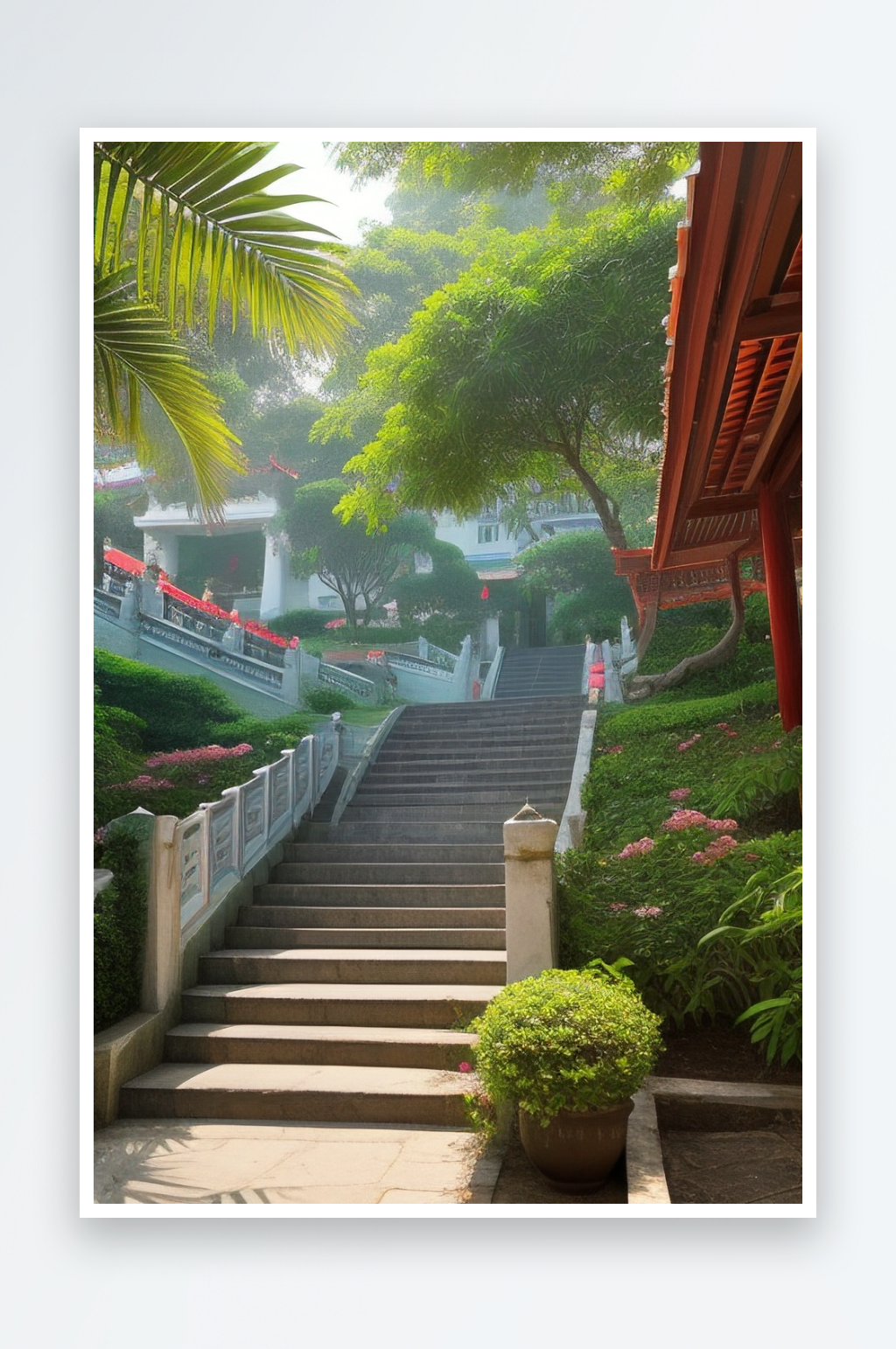鼓浪屿浪漫迷人的海滨世界素材