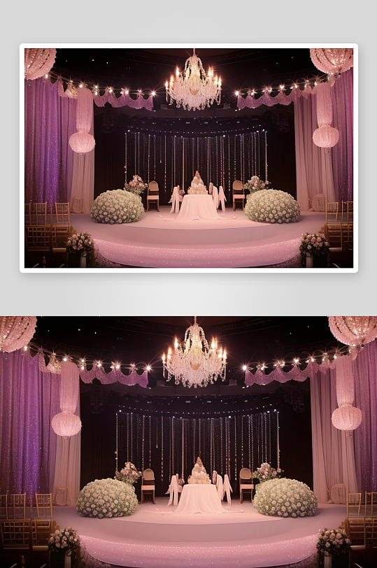 舞台布置灯光打造浪漫与温馨的视觉效果