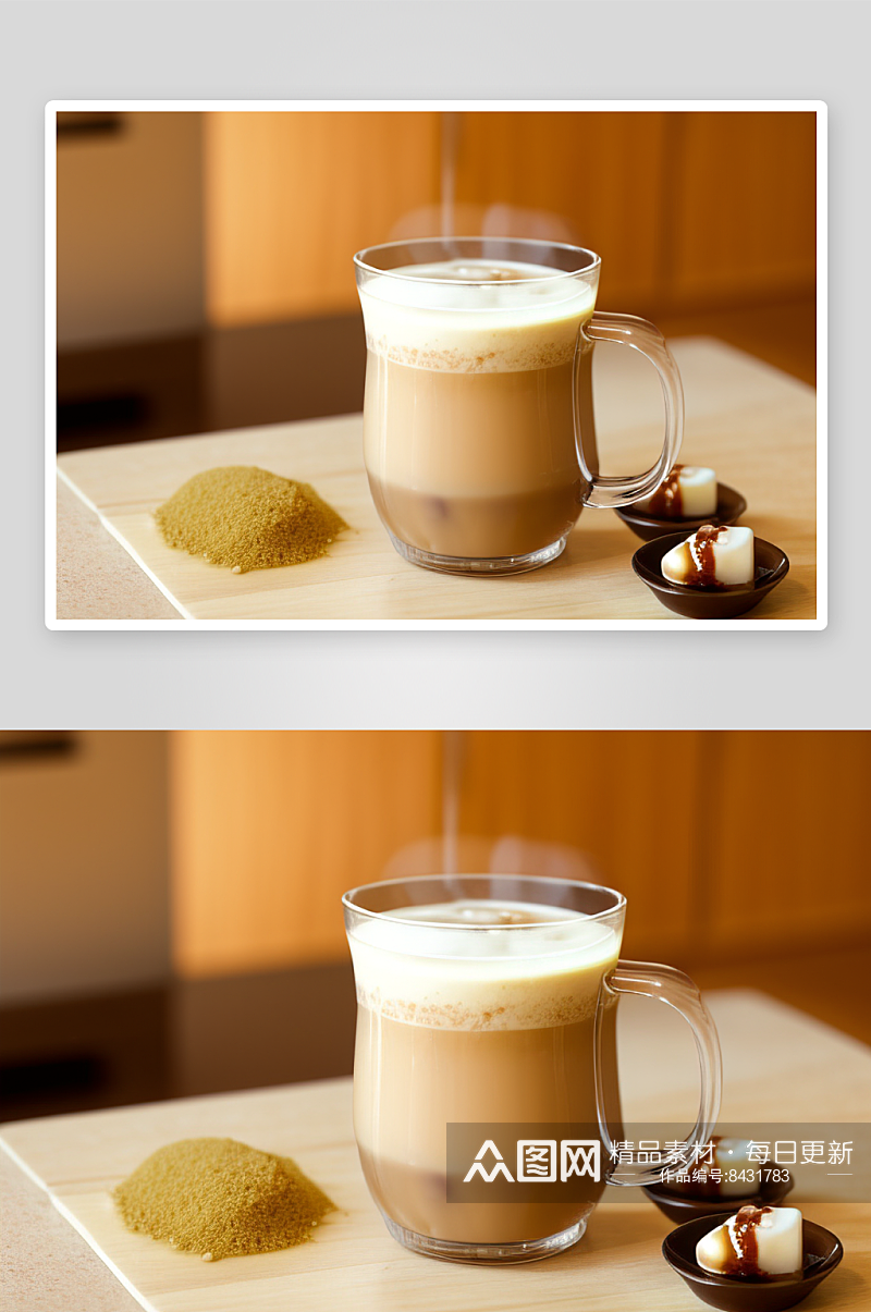 奶茶与泡沫红茶的区别素材
