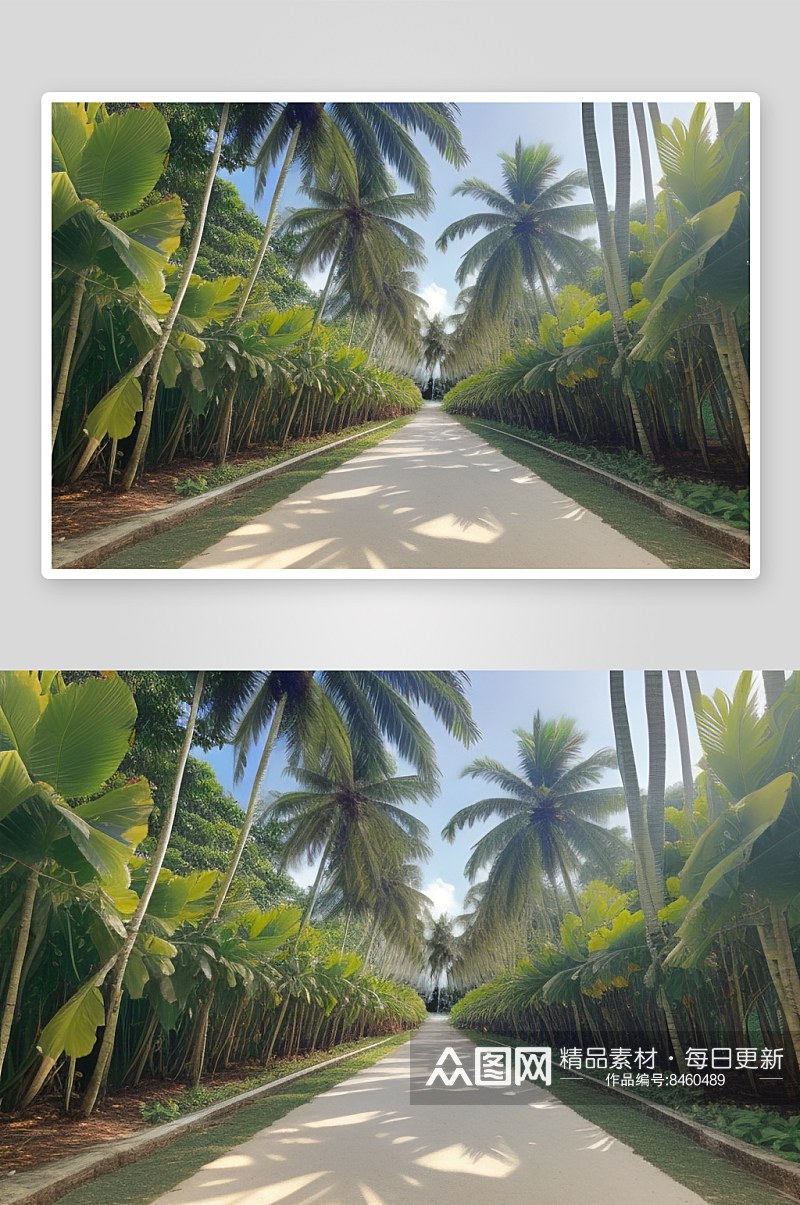 椰子树的香甜诱惑享受健康生活的纯天然选择素材