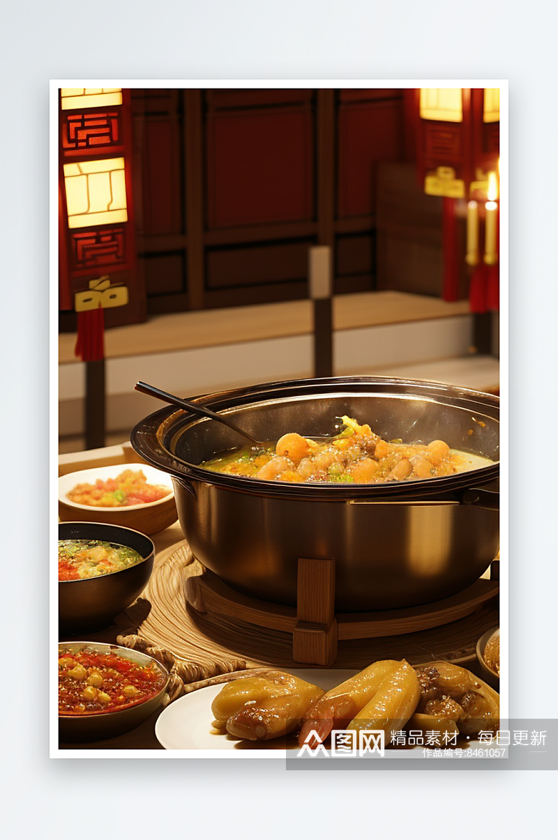 中式料理的经典菜肴素材