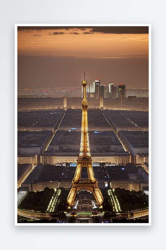埃菲尔铁塔巴黎的地标建筑