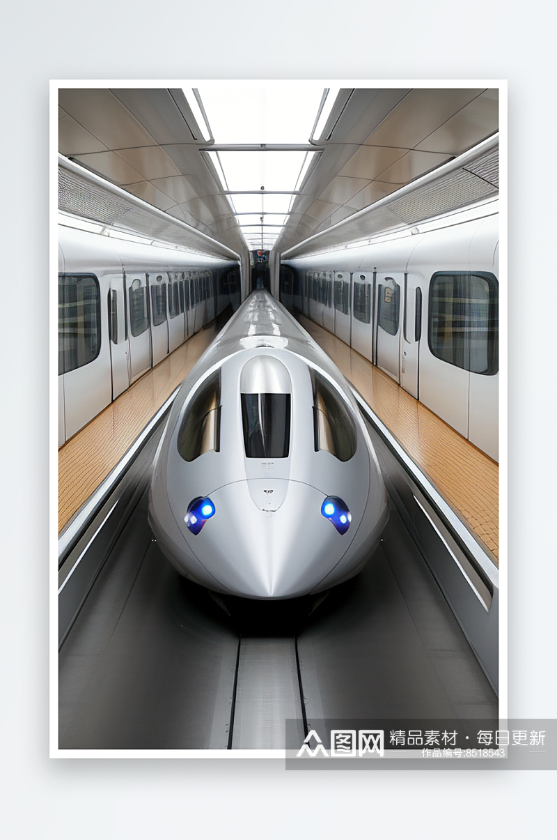 磁悬浮列车超越传统的运输方式素材