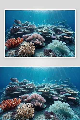 珊瑚的绚丽海底花园