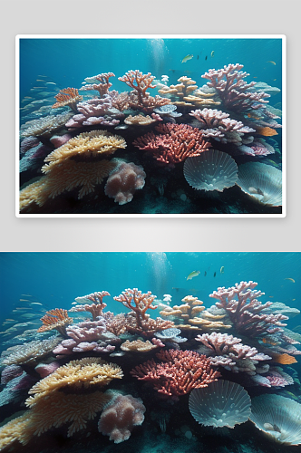 珊瑚的绚丽海底花园