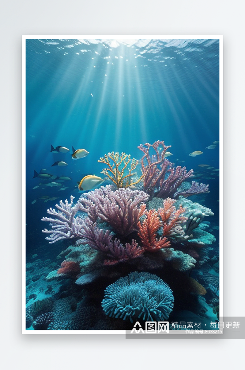 海底奇迹珊瑚的秘密花园素材