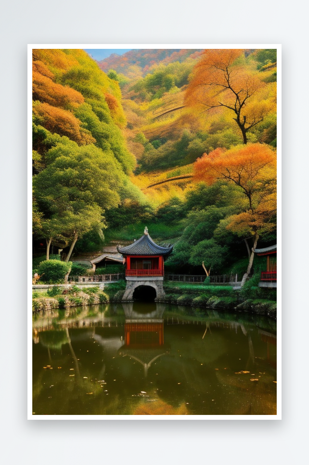 大自然的调色盘在秋日展现素材