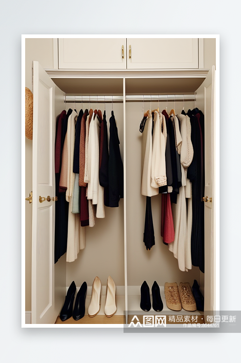衣柜收纳攻略让你的衣物更加整洁素材