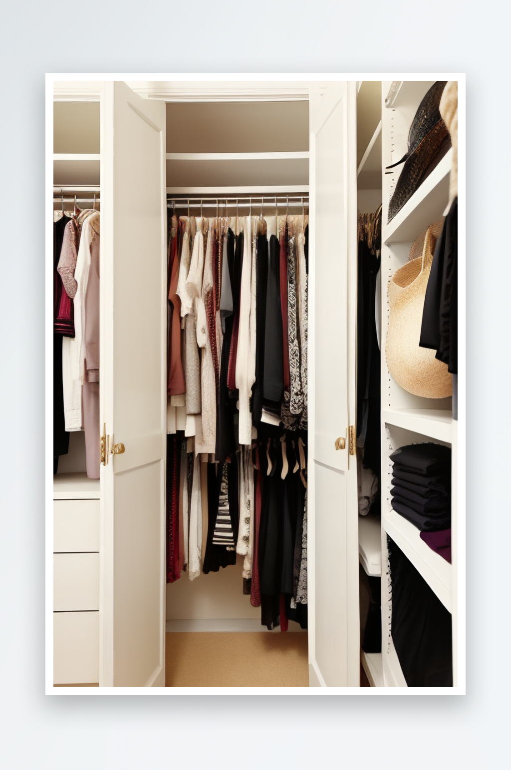 整理衣柜的小窍门让你的衣物更加有序素材