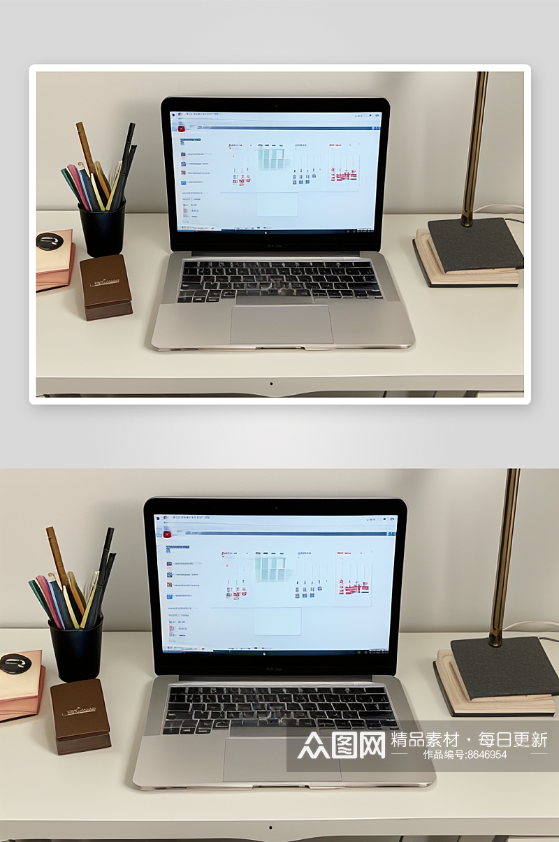 井然有序的办公桌素材