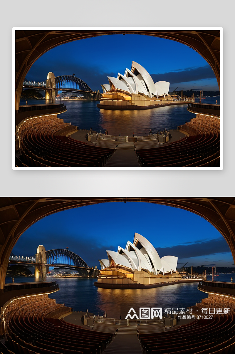 悉尼歌剧院的建筑艺术之美素材