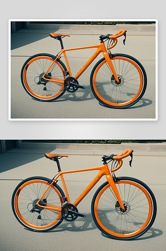 橘红色自行车的真实记录