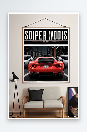 海报封面设计的正品超级汽车特点
