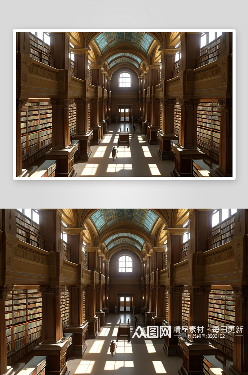 埃及亚历山大古图书馆的建筑影响与地位素材