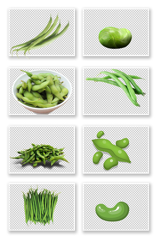 绿色蔬菜豆角PNG