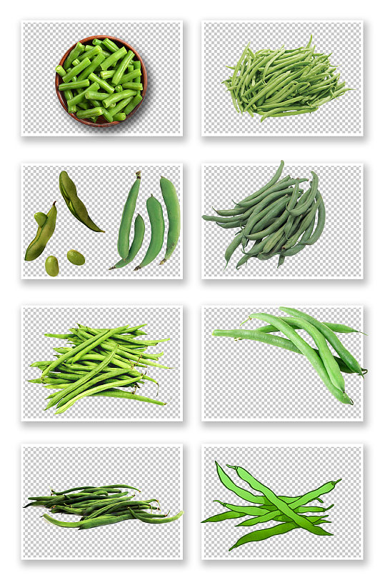 绿色蔬菜豆角元素