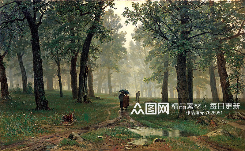 希施金风景画油画素材