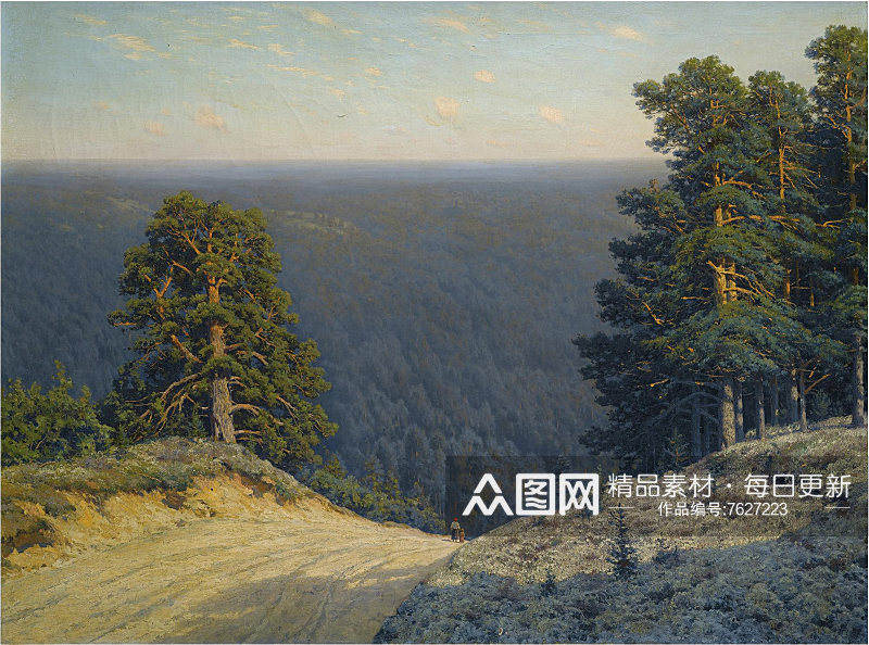 风景画大师希施金风景油画装饰画素材