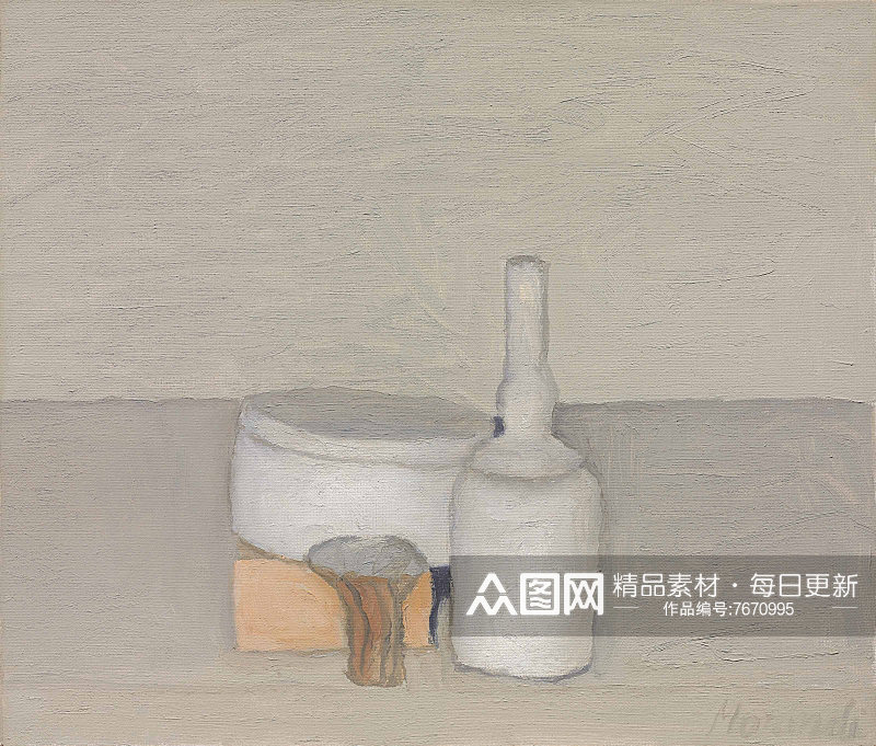 莫兰迪装饰画瓶子装饰画素材