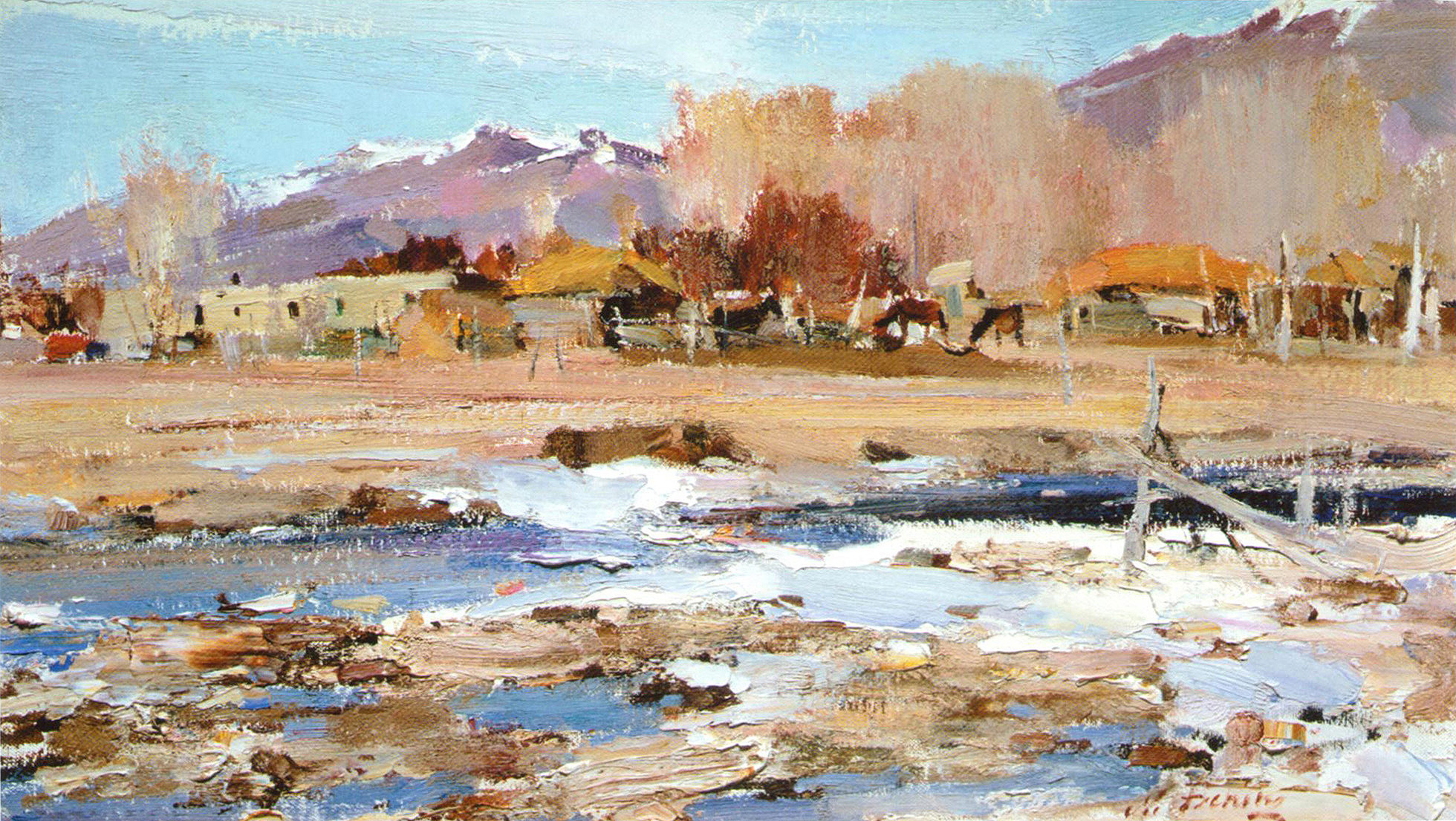 尼古拉费欣油画风景画装饰画素材